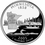 2005 50 State Quarters Coin Minnesota Proof Reverse