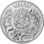 2019 American Legion 100th Anniversary Commemorative Silver Uncirculated One Dollar Obverse