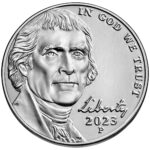 2023 Jefferson Nickel Uncirculated Obverse Philadelphia